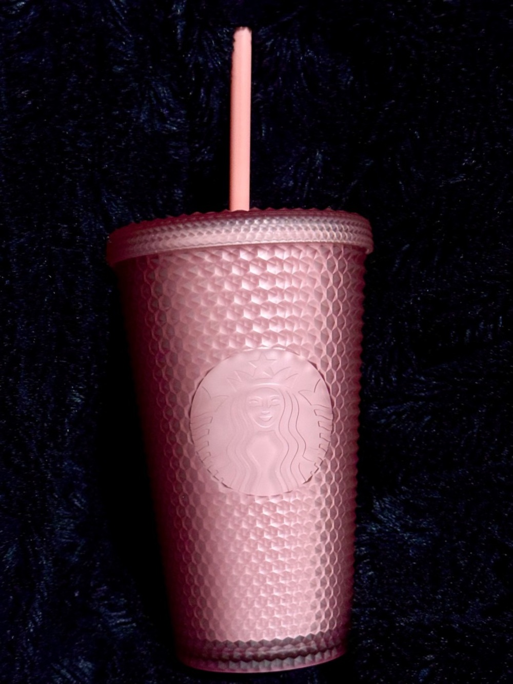 Starbucks Rose Pink Studded Tumbler with Matching Straw